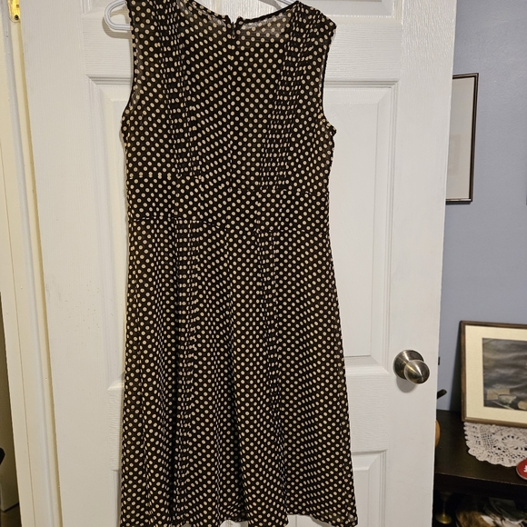 Sandra Darren brown sleeveless dress size 12 - Picture 10 of 13